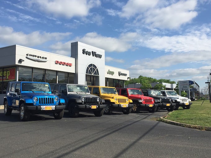 The front of The Jeep Store, a Jeep dealership in Ocean Township, NJ