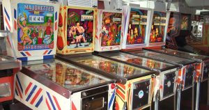 Pinball machines in the Silverball Museum Arcade in Asbury Park, NJ