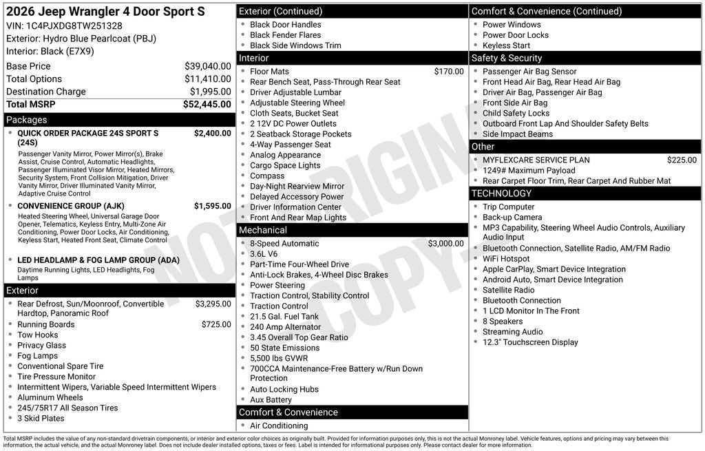 2026 Jeep Wrangler Sport S