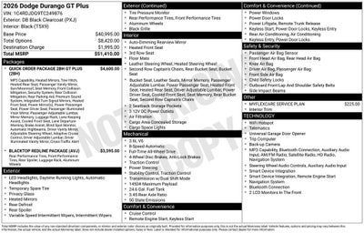 2026 Dodge Durango GT Plus