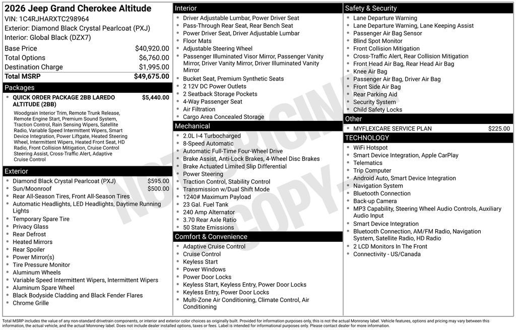 2026 Jeep Grand Cherokee Altitude