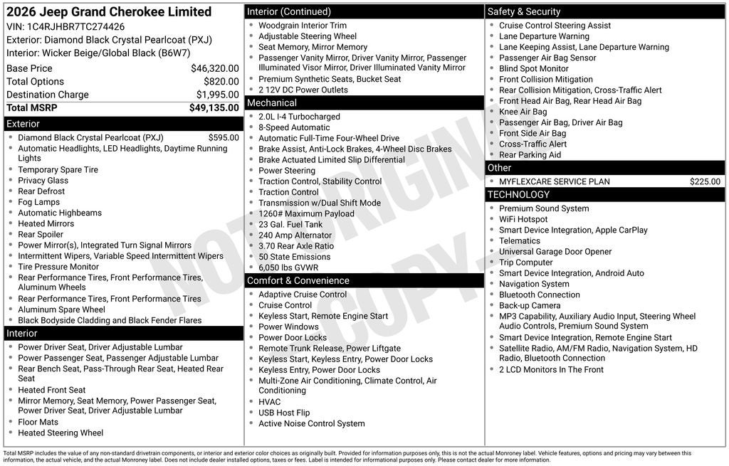 2026 Jeep Grand Cherokee Limited