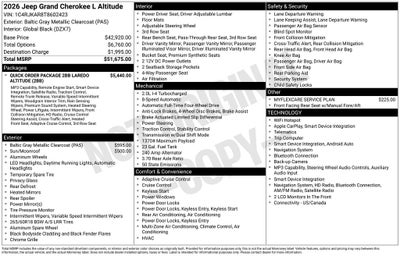 2026 Jeep Grand Cherokee L Altitude