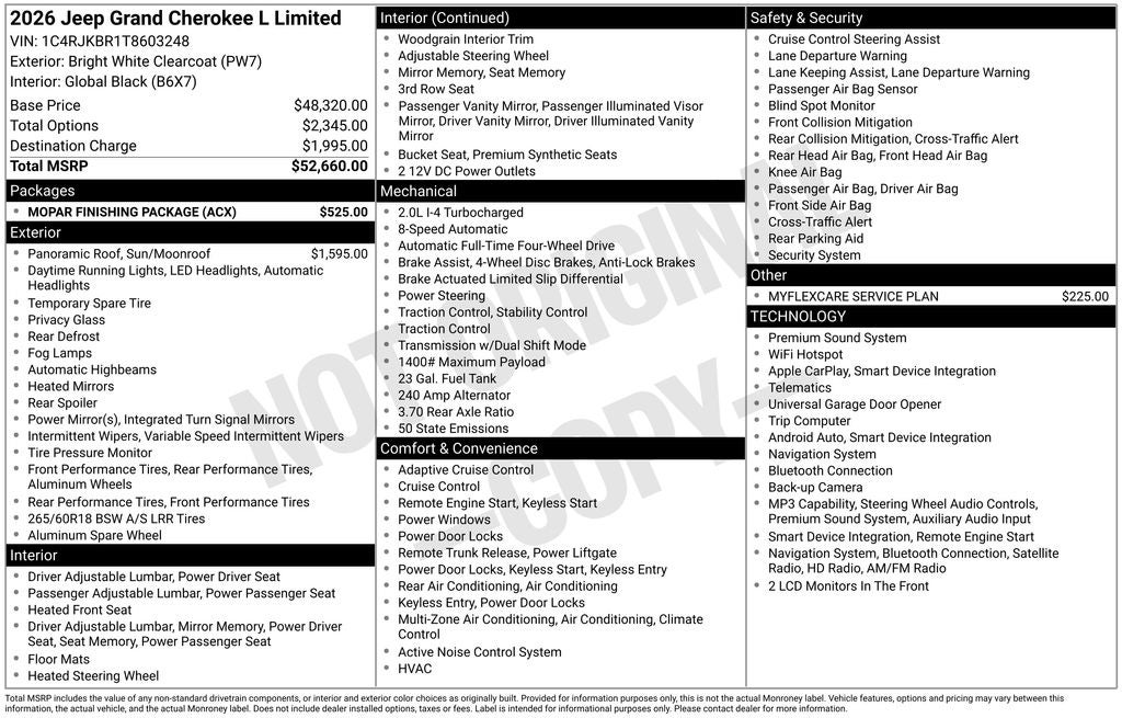 2026 Jeep Grand Cherokee L Limited