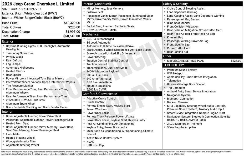 2026 Jeep Grand Cherokee L Limited