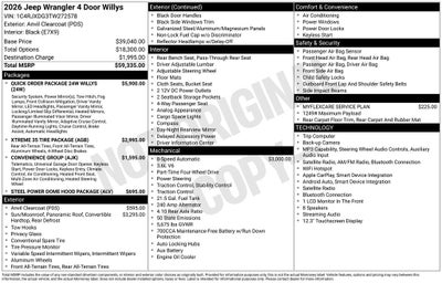 2026 Jeep Wrangler Willys