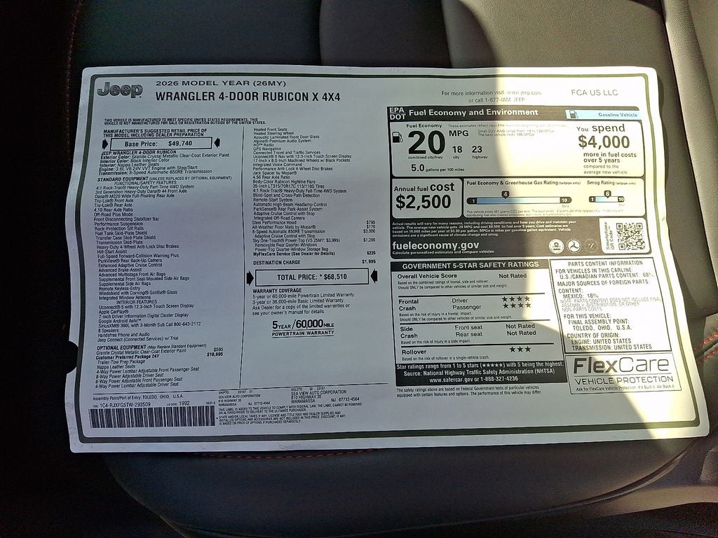 2026 Jeep Wrangler Rubicon X