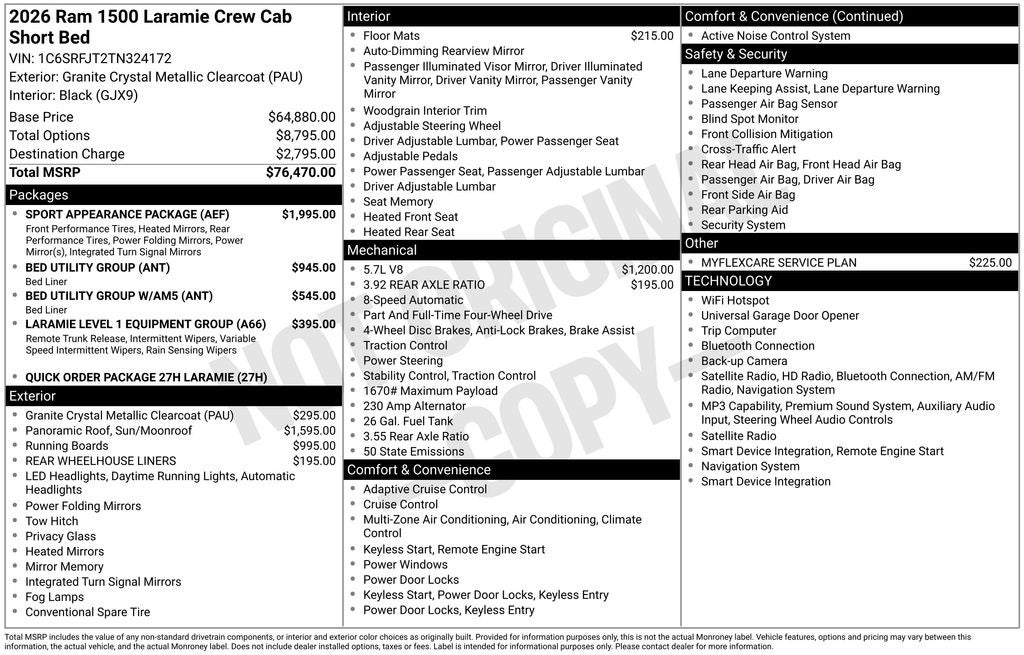 2026 RAM 1500 Laramie