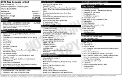 2026 Jeep Compass Limited