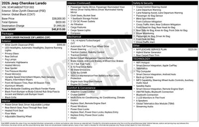 2026 Jeep Cherokee Laredo