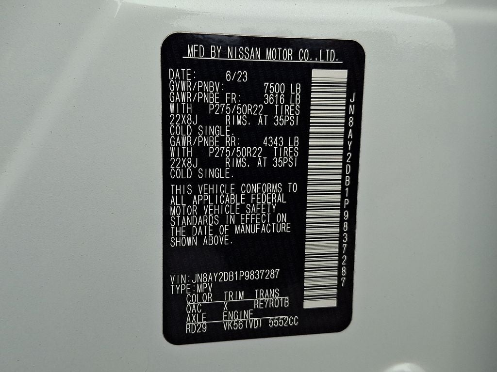2023 Nissan Armada Platinum