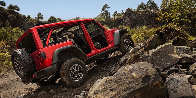2026 Ford Bronco climbing rocky off-road trail