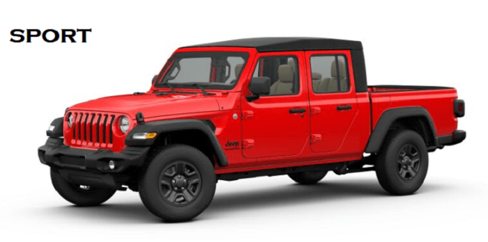2020 Jeep Gladiator Sport